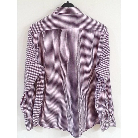 Mens J Crew Summer Button Up Cotton Picnic Plaid Spring Purple Versatile Shirt - Picture 8 of 8